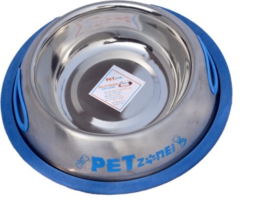 Pet Club51 Pet Club51 Round Stainless Steel Pet Bowl(920 ml Blue)