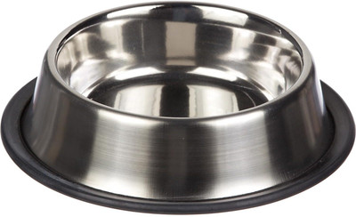 

Goofy Tails Round Stainless Steel Pet Bowl(1 L Silver)