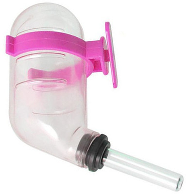 

Anokhe Collections 60 ml Vacuum Water Bottle for Hamsters / Dwarf / Gerbil / Mice / Guinea Pig / Ferret Round Plastic Pet Bottle(60 ml Pink)
