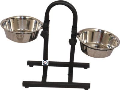 

Pethub Food Bowl Stand With Round stand Extra Large Round Stainless Steel Pet Bowl(5600 ml Silver)