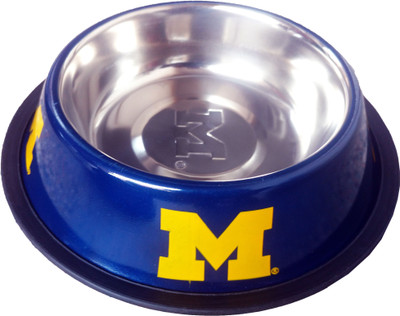 

Petshop7 Stylish - Regular Anti Skid Dog Food Bowl (Medium)-920ML Round Stainless Steel Pet Bowl(920 ml Blue)