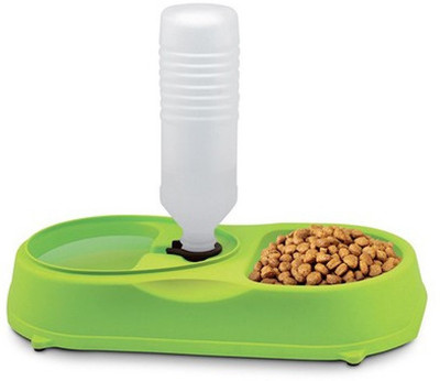 

Lifestyle-You Round Plastic Pet Bowl & Bottle(0.8 L Green)