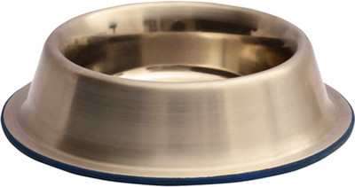 

Dog Spot Non Tip Bowl Round Aluminium Pet Bowl(3.5 ml Silver)