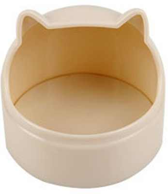 

Anokhe Collections Food & Water Bowl for Hamster / Dwarf / Gerbil / Chinchilla / Mice (Pearl White) Round Ear Shaped Plastic Pet Bowl(100 ml White)