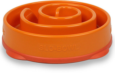 

Outward Hound Fun Feeder Orange Round Plastic Pet Bowl(250 ml Orange)