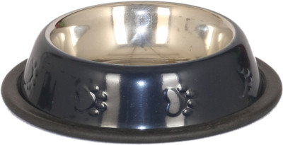 

Pet Club51 Round Stainless Steel Pet Bowl(250 ml Black)