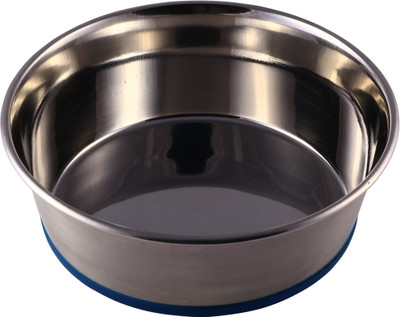 

Dog Spot Tip Bowl Round Aluminium Pet Bowl(1 L Silver)