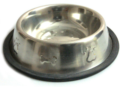 

Paw Zone Round Stainless Steel Pet Bowl(250 ml Steel)