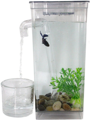 

Shrih Fish Cleaning Tank Aquarium Water Cleaner Rectangular Plastic Pet Bottle(1.5 L Clear)
