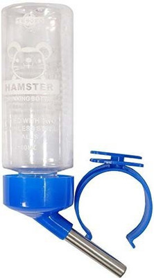 

Anokhe Collections 125 ml Water Bottle for Hamster / Gerbil / Dwarf / Mice / Guinea Pig / Rabbit Round Plastic Pet Bottle(100 ml Blue)