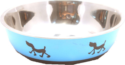 

PET CARE ROUND Steel Pet Bowl(500 ml Blue)