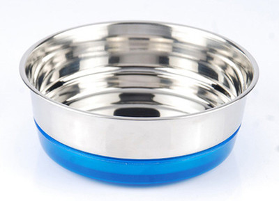 

Heureux Tenable Round Stainless Steel Pet Bowl(800 ml Blue)