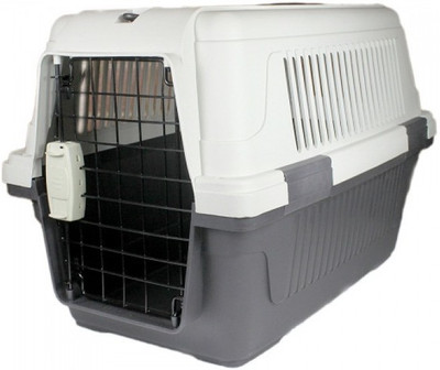 

Goofy Tails Fibre Flight Puppy Cage (Large) White, Grey Airline Pet Carrier(Suitable For Dog)