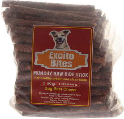

Excite Bites Beef / Mutton Flavor Munchy Sticks 1 KG Dog Chew(1 kg, Pack of 1)