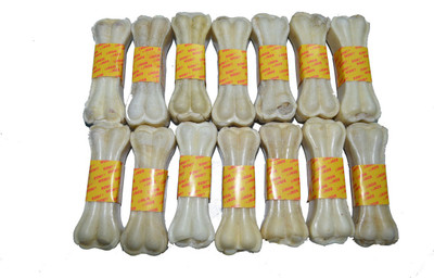 

Bow! Wow !! Raw Hide Pressed Bone(chewable)5" Beef Dog Chew(1 kg, Pack of 14)