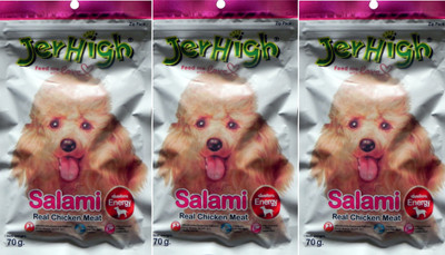 

JerHigh Salami Chicken Dog Chew(70 g, Pack of 3)