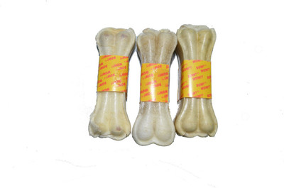 

Bow! Wow !! Raw Hide Pressed Bone 10" Beef Dog Chew(1 kg, Pack of 3)