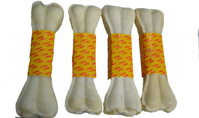 

Bow! Wow !! Raw Hide Pressed Bone 10" Beef Dog Chew(1.4 kg, Pack of 4)