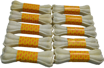 

Bow! Wow !! Raw Hide Pressed Bone 6" Beef Dog Chew(1 kg, Pack of 10)