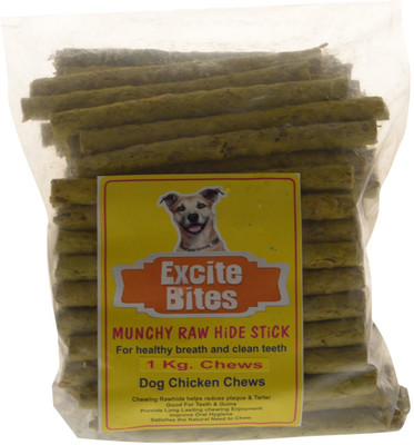 

Excite Bites Chicken Flavor Munchy Sticks - 1 kg Dog Chews (Pack of 10) Dog Chew(10 kg, Pack of 10)