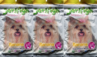 

JerHigh Banana Chicken Dog Chew(70 g, Pack of 3)