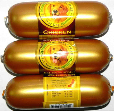 

JerHigh Hotdog Bar - Chicken Dog Chew(150 g, Pack of 3)