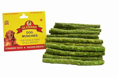 Glenand GLENAND DOG MUNCHIES 75G MINT (Pack Of 5) Mint Dog Chew(75 g, Pack of 5)