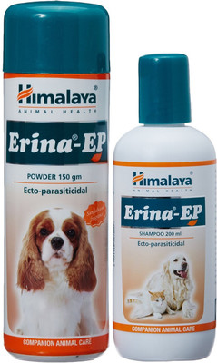 

Himalaya ERINA-EP POWDER 150GM + SHAMPOO 200ML FOR DOG AND CAT 200 ml Pet Coat Cleanser(Suitable For Dog)
