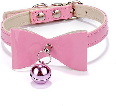 

Futaba Bell Dog Collar Charm(Pink, Butterfly)