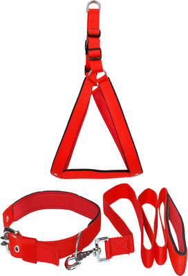 

Wonder Wish Dog Harness & Leash Dog Harness & Leash Embellished Dog Collar Charm(Red, Solid)