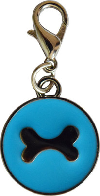 

Paw Zone Embellished Cat Collar Charm(Blue, Round)