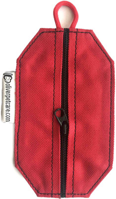 

Oliver Pouch Plain Dog Collar Charm(Red, Other)