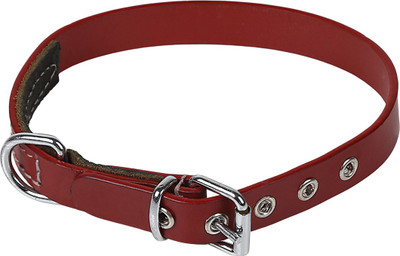 

TommyChew Designer Plain Dog Collar Charm(Maroon, Round)