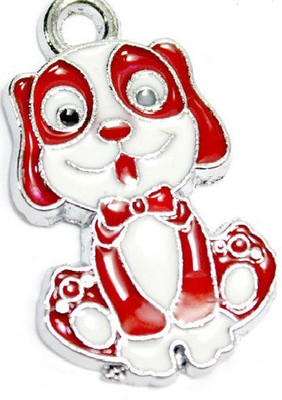 

Ecocart Embellished Dog Collar Charm(Red, Other)
