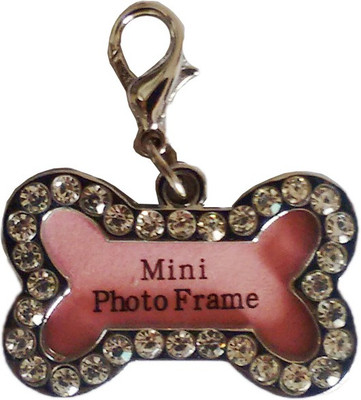 

Paw Zone Embellished Cat Collar Charm(Pink, Bone)