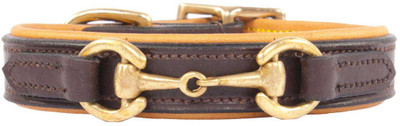 

Heads Up For Tails Plain Dog Collar Charm(Brown)
