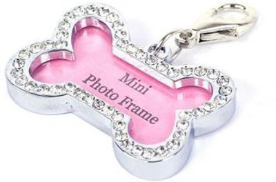 

Futaba Embellished Dog Collar Charm(Silver, Bone)
