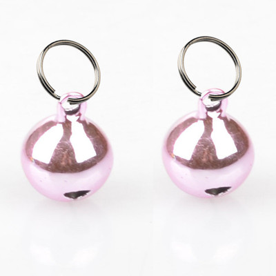 

Paw Zone Bell Dog Collar Charm(Pink, Round)