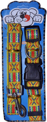 

Waves Dog Collar & Leash(, Multicolor