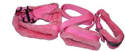 

Bow! Wow !! Dog Harness & Leash(, pink