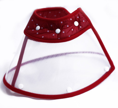 

Sollar's Red Polka Dot Recovery Safety Medium Dog Head Collar(, Peppy Red