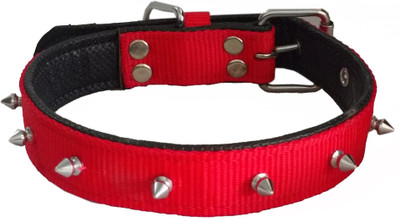 

Petshop7 Nylon 1 inch  soft Padding Dog Everyday Collar(, Red