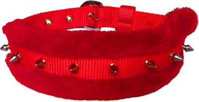 Petshop7 Red Spike 1 Inch  Dog Everyday Collar(, Red