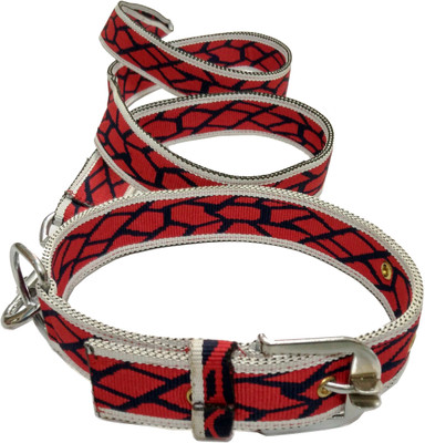 

Sollar's Dog Collar & Leash(, Red