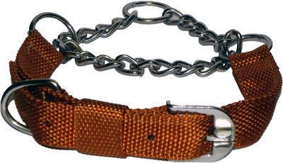 

Smarty Pet Control Collar Dog Choke Chain Collar(, Brown