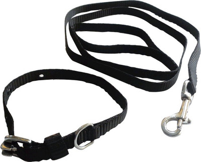 

Suraj Chains Dog Collar & Leash(, Black