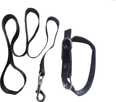 

Suraj Chains Dog Collar & Leash(, Black