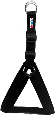 

Petshop7 Nylon Black 0.75 inch padded (Chest Size : 22-25 inch)  Dog Standard Harness(, Black