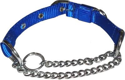 Suraj Chains Dog Collar & Leash(, Blue