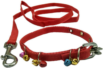 

Sollar's Puppy Dog Collar & Leash(, Red